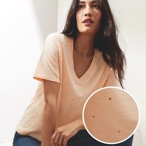 Banana Republic Malibu rose gold dots t-shirt